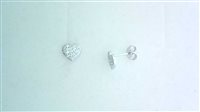 Earrings Woman 9KT in White Gold Zirconia 9K CUORI ZIRC G 1.10 B